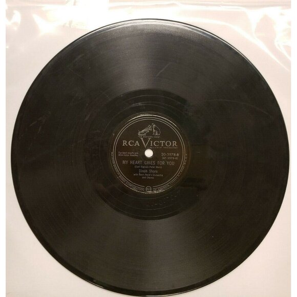 78RPM Dinah Shore - Nobody's Chasing Me - My Heart Cries for You (R183) - Picture 4 of 4